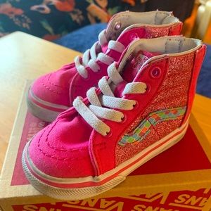 Mermaid Scales - SK8-Hi Zip Vans 4 Toddler